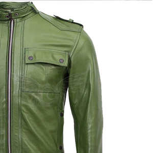 เสื้อแจ็กเก็ตหนังคุณภาพสูงที่ใส่ได้พอดีและมีความทนทานยาวนานเหมาะสำหรับสวมใส่สบายๆและใส่ได้ทุกวัน - Product Image 5