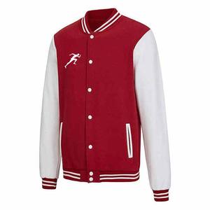 OEM Top Qualité Plaine Laine Baseball Lettermen Vestes Avec Manches En Cuir Broderie Logo Collège Baseball Veste Pour Hommes 2025 - Product Image 2