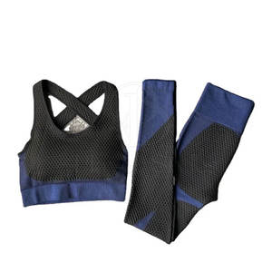 Ensemble de Yoga réversible Sport Fitness pour femmes soutien-gorge de Compression du ventre extensible Leggings solide grande taille équipement d'entraînement respirant - Product Image 6