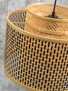 Vietrustic โคมไฟหวายไม้ไผ่ปรับแต่งขนาดได้โคมไฟสำหรับห้องนั่งเล่นพร้อมโคมไฟ - Product Image 2