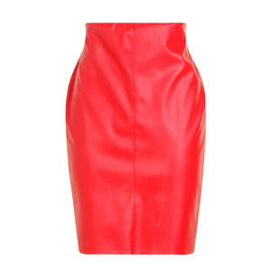 <b>Red</b>-Color Women Fashion <b>Leather</b> <b>Skirts</b> Wholesale Fashion Ladies <b>Mini</b>-<b>Skirt</b> Custom Logo Casual Design Faux-<b>Leather</b> <b>Skirts</b> - Product Image 6