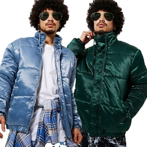 Logo personnalisé OEM Manteau d'hiver en duvet Bulle Surdimensionnée Satin Rembourré Bouffée Extérieur Veste Hommes - Product Image 2