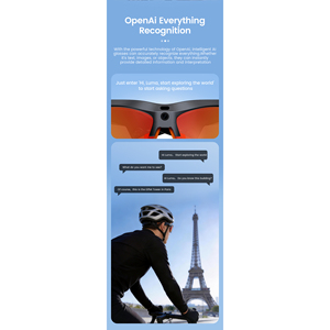 Gafas Inteligentes E08 con IA, Cámara de 13MP, Grabación de Video 1080P, WiFi 6, Llamadas, Diseño Open Ear, Gafas de Sol Deportivas para Ciclismo - Product Image 4