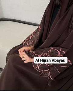 Abayas de Seda de Dubái de Lujo con Bordado, Antiarrugas, Hechas a Mano, Manga Larga, para Oración, Color Personalizado para Mujer - Product Image 2