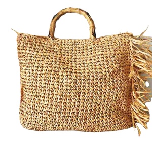Sac en corde de papier tissé Crochet Macramé Sacs de plage directement du fournisseur indien - Product Image 1