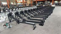 Machine de Rameur de Fitness Professionnelle pour Entraînement de Compétition Hyrox, à Faible Pression Articulaire, Résistance à l'Air et Écran LCD