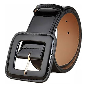 เข็มขัดหนังแฟชั่นสำหรับผู้ชายเข็มขัดเดรสหนังแท้พิมพ์โลโก้ได้ตามต้องการ - Product Image 2