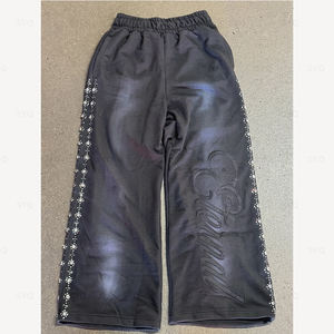 กางเกงวอร์มประดับเพชรเทียม ขายส่ง ราคาถูก คุณภาพสูง บริการ OEM รับทำโลโก้ ขายดีที่สุด - Product Image 3