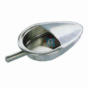 กระทะนอนสำหรับผู้ใหญ่สีเทาสีน้ำตาลดำดำจากเหล็กสแตนเลสสำหรับใช้ในโรงพยาบาลได้รับการรับรองจาก CE สำหรับผู้ป่วยทางการแพทย์ - Product Image 3