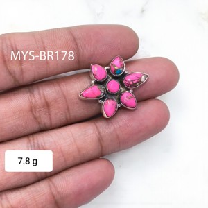 แหวนเงินแท้ 925 ประดับพลอยสีฟ้าอมเขียวแบบคอตตอนแคนดี้ ราคาขายส่งจำนวนมาก - Product Image 1