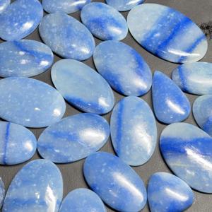 Lote de piedra de cabujón de Aventurina azul de grado AAA, proveedor mayorista de jaspe verde personalizado para regalos personalizados para ella - Product Image 1