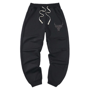 Custom Heavyweight 100% Cotton Sweatpants High Quality <b>Jogger</b> Loose <b>Stacked</b> Wide Leg Pants Vintage Men Sweatpants - Product Image 1