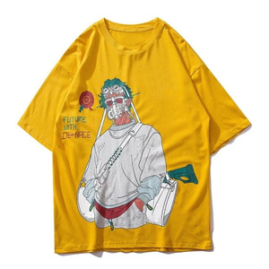 T-Shirt en coton de style Hip Hop Offre Spéciale couleurs de mélange assorties solides impression de logo personnalisé tissu de Jersey respirant grande taille - Product Image 3