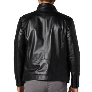 Veste en cuir PU véritable de haute qualité pour homme, collection automne-hiver 2026, avec fermeture éclair et capuche, taille XS, livraison DDP - Product Image 3