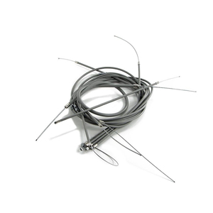 Kit de câbles Scootopia Lambretta LI + TV2/3 + SX + Special gris avec graissières - Product Image 2
