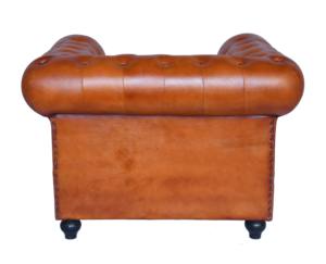 Sofá Individual Cuadrado de Cuero Genuino en Oferta, Juego de Sofás Color Coñac, Diseño Moderno y Lujoso, Muebles para Hotel, Precio al por Mayor - Product Image 4