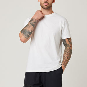 T-shirt homme 100% coton, impression personnalisée, logo de marque, design personnalisé, blanc, coupe slim, t-shirts décontractés, t-shirts graphiques pour homme - Product Image 1
