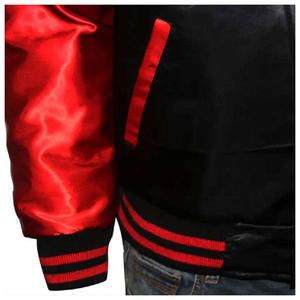 Personnalisable Hommes Stand Varsity Veste Nouveau Style Hiver Coton Laine Cuir Épaule Manches Logo Taille Personnalisée pour Letterman - Product Image 4