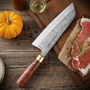 Venta al por mayor personalizado OEM ODM PRESTIGE BLADES japonés forjado Chef cuchillo Damasco acero Sushi cocina cuchillo fijo afilado hoja - Product Image 2