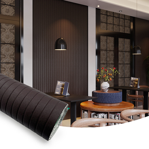 Rouleau d'autocollants muraux en cuir PU 70*280cm / 70*300cm, papier peint décoratif auto-adhésif 3D, <span class=keywords><strong>panneau</strong></span> souple pour murs et meubles - Product Image 3