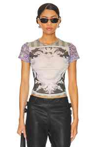 Camiseta de Moda para Mujer y Top Corto con Estampado de Sublimación Personalizado, Transpirable, Ajustada, de Manga Corta - Product Image 5