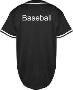 Maillot de baseball américain personnalisé en gros, haute qualité, anti-humidité, respirant, léger, col en V, polyester/coton - Product Image 2