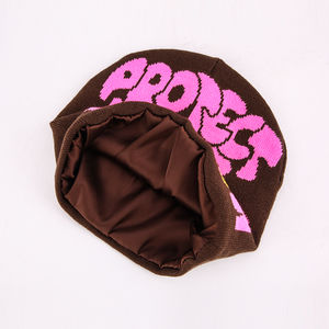 Gorros personalizados para correr, ciclismo, montañismo, gorro de calavera forrado de satén con logotipo personalizado - Product Image 3