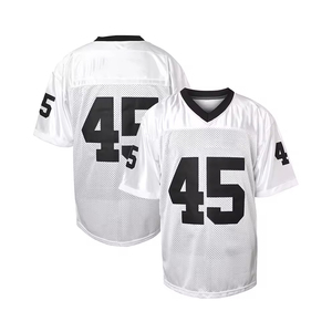 Camisetas de fútbol americano elásticas de larga duración de malla premium a precios mayoristas para hombres y mujeres Color personalizado superior - Product Image 5