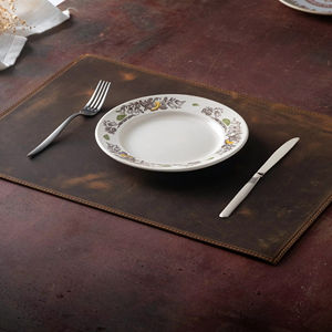 Tapis de table en cuir véritable, résistant, confortable, anti-odeurs, pour restaurant, table à manger, imperméable, facile à nettoyer, résistant à la chaleur - Product Image 1