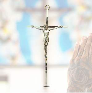 Estatua de la Cruz de Jesucristo en Latón, Decoración Religiosa para Colgar en la Pared, Ideal como Regalo de Navidad o Año Nuevo - Product Image 2
