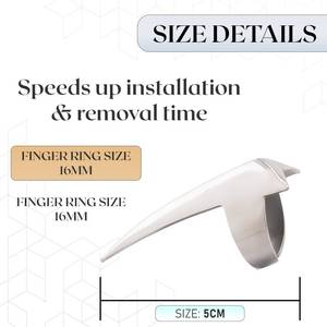 Accessoire d'extensions de cheveux humains outil de séparation d'aide à la tresse outil d'anneau de sectionnement de cheveux de haute qualité pour tresser l'anneau en métal de curling - Product Image 5