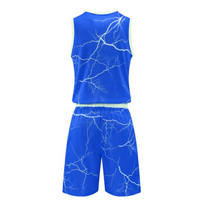 Ensemble de shorts de basket-ball pour hommes personnalisés de haute qualité, respirants, en maille, uniformes, grande taille, vêtements imprimés, couleurs personnalisées - Product Image 4