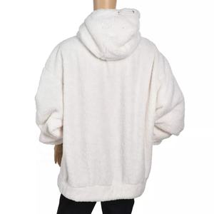 Custom Fleece Sherpa <b>Fur</b> Lined <b>Hoodie</b> Embroidery Warm Fluffy <b>Hoodie</b> Women Hooded Sweatshirt Winter Heavy <b>Hoodie</b> - Product Image 2