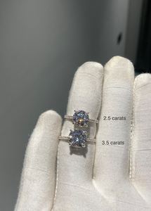 Natural Moissanite Diamond 14K <b>Gold</b> <b>Ring</b> Moissanite Diamond Helo 14K Solid <b>Gold</b> <b>Ring</b> Woman Engagement Gift - Product Image 3