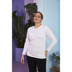 Crew Neck Long Sleeve Plus Size <b>White</b> <b>T</b>-<b>Shirt</b> - Product Image 1