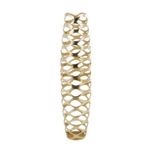 Florero de Piso Moderno de Metal Dorado con Diseño de Rejilla Abierta para Decoración de Hogar de Lujo, Sala de Estar, Entrada y Estilo Interior Contemporáneo - Product Image 6