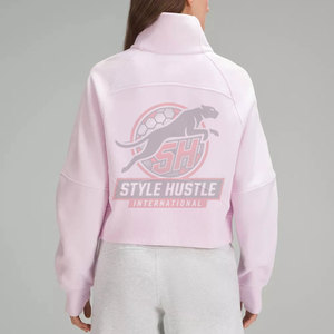 Sudaderas de moda para mujer, ajustadas, con media cremallera, cómodas y tipo jersey. - Product Image 2