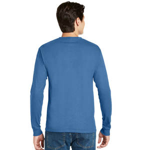 Camiseta de manga larga de algodón de 180gsm, camisetas lisas en blanco para hombre - Product Image 4