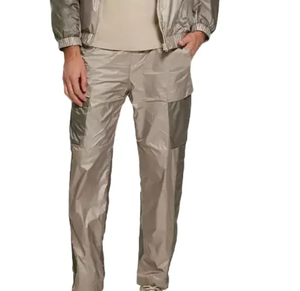 Nouvel ensemble coupe-vent à rayures personnalisées veste à capuche détachable en nylon côtelé zippé ensemble de pantalons de survêtement et sweat à capuche survêtements pour hommes - Product Image 5