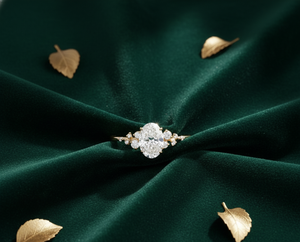 Bague de fiançailles et de mariage en or jaune 14 carats, taille ovale ethnique, diamant de laboratoire de haute qualité, vente en gros personnalisée - Product Image 5