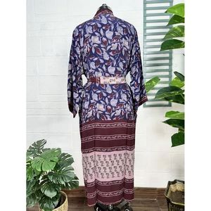 Kimono Vintage de Crepé de Seda, Ligero y Lujoso, Bata Suave y Cómoda, Regalo Perfecto para Mujer, para Usar por la Noche, Tejido para Primavera - Product Image 5