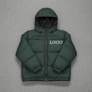 Chaqueta Acolchada Brillante para Hombre, Talla Grande, con Cuello Camisero, Cierre de Cremallera, Logotipo Frontal, Transpirable, de Secado Rápido, para Invierno - Product Image 4