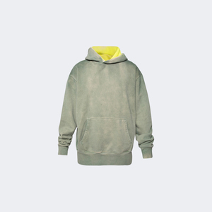 High Quality 100% Cotton Acid Washed <b>Vintage</b> Hoodie for Men Wholesale Custom Logo Printed <b>French</b> Fleece Solid Design Outdoor OEM - Product Image 5