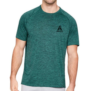 บริการ OEM เสื้อยืดผู้ชาย ผ้าฝ้าย 100% ถักทอ ระบายอากาศได้ดี เป็นมิตรกับสิ่งแวดล้อม คอกลม แขนสั้น โลโก้ด้านหน้า สไตล์ลำลอง ผลิตในปากีสถาน - Product Image 6