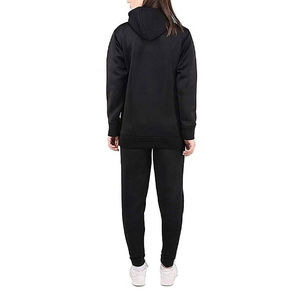 Sweat à capuche deux pièces et pantalon de jogging pour femmes avec logo personnalisé Ensemble de survêtement 100% coton avec fermeture à cordon pour l'hiver - Product Image 6