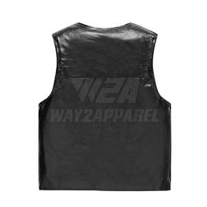 Motorcycle Vest <b>Leather</b> Custom Motorbike <b>Waistcoat</b> Biker <b>Leather</b> Motorbike Vest 2025 - Product Image 3