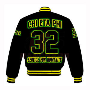 Chaqueta Universitaria para Hombre, Estilo Casual y Elegante para Otoño e Invierno, Chaqueta Universitaria para Hombre, Chaqueta Universitaria CHI ETA PHI - Product Image 2