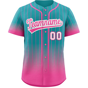Camisetas de béisbol personalizadas con impresión de transferencia de calor y nombre cosido para equipos - Product Image 3