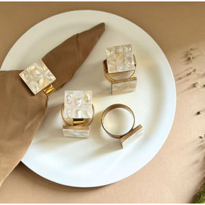 Anneau de serviette de table de luxe pour la décoration du Ramadan et de l'Aïd, anneau et support de serviette en métal de la plus haute qualité pour la table de la maison, accessoires pour serviettes de table - Product Image 5