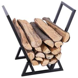 Garden outdoor steel <b>log</b> firewood storage rack stand <b>holder</b> home and garden storage indoor and outdoor <b>fireplace</b> accessories - Product Image 5